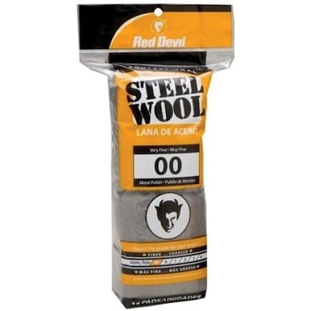Red Devil #00 GRADE STEEL WOOL, PK/16, 16PK 312